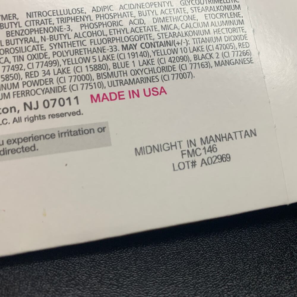 NIP Color Street MIDNIGHT IN MANHATTAN FMC146 black nail polish strips - Picture 4 of 4